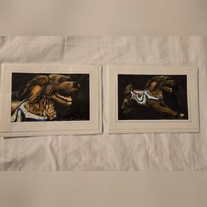 Albany, OR Historic Carousel Greeting Cards - "Munchie" - Set of 2
